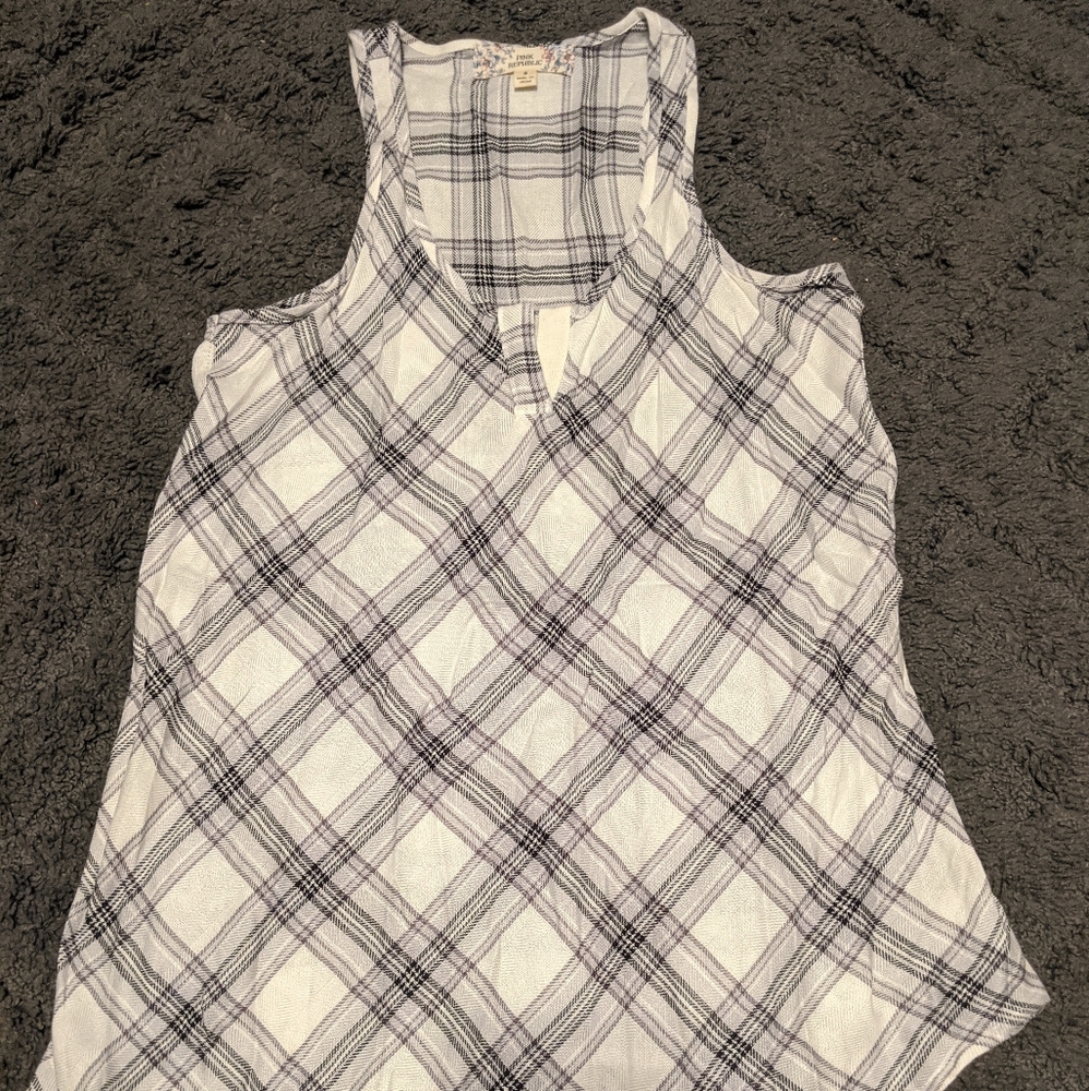 Plaid tank top